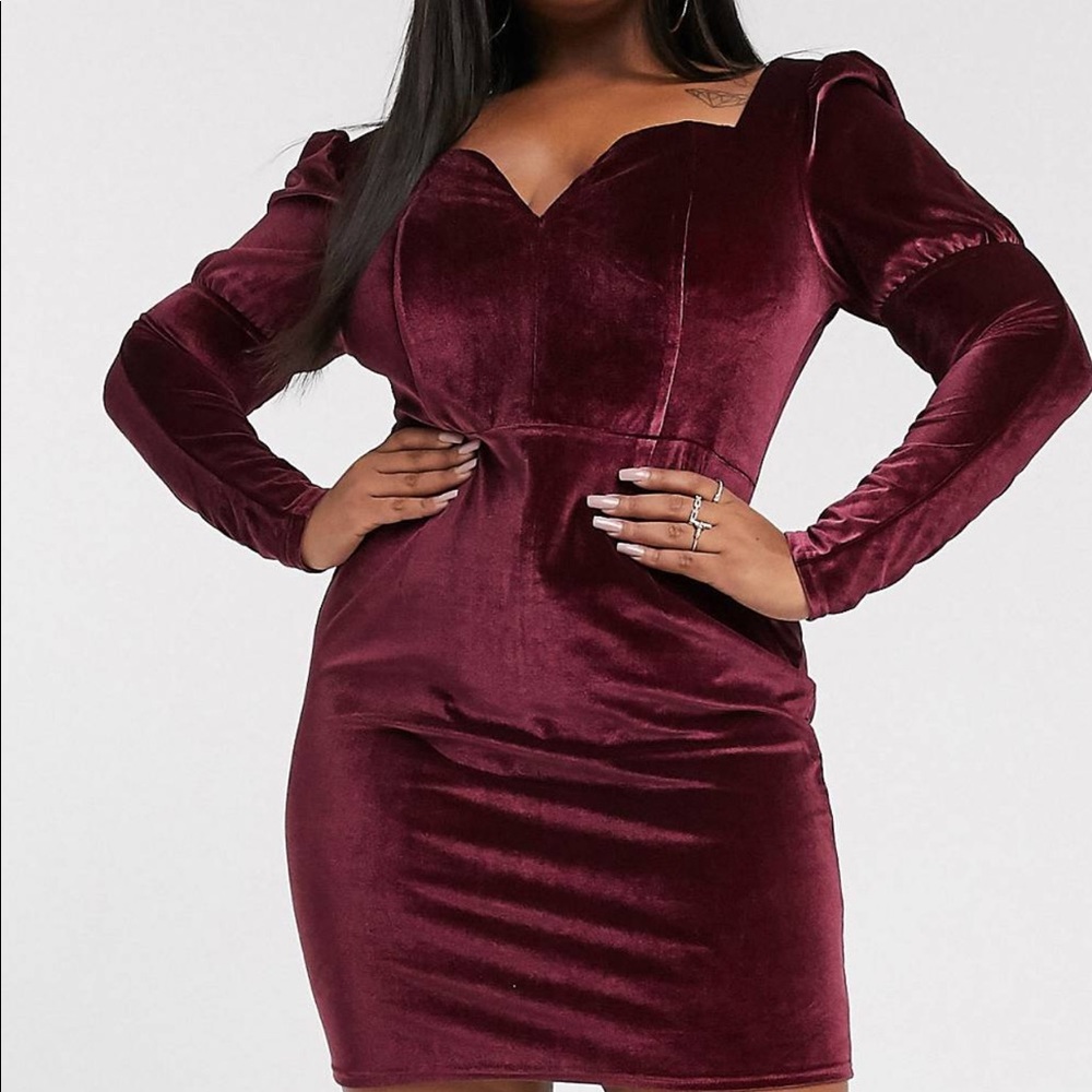 Pretty Darling Sexy Mini-Burgundy